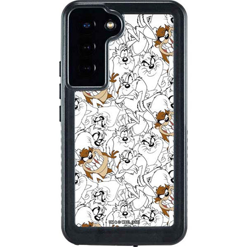 Looney Tunes Tasmanian Devil Super Sized Pattern Galaxy S23 Plus Waterproof Case