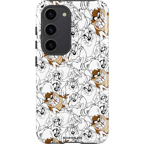 Looney Tunes Tasmanian Devil Super Sized Pattern Galaxy S23 Pro Case