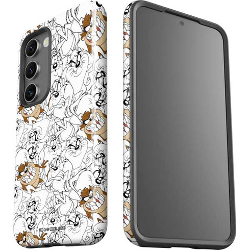 Looney Tunes Tasmanian Devil Super Sized Pattern Galaxy S23 Pro Case