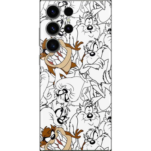 Looney Tunes Tasmanian Devil Super Sized Pattern Galaxy S23 Ultra Skin