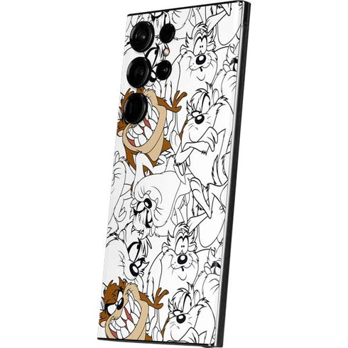 Looney Tunes Tasmanian Devil Super Sized Pattern Galaxy S23 Ultra Skin