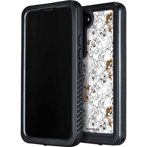 Looney Tunes Tasmanian Devil Super Sized Pattern Galaxy S23 Waterproof Case