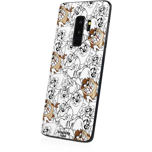 Looney Tunes Tasmanian Devil Super Sized Pattern Galaxy S9 Plus Skin