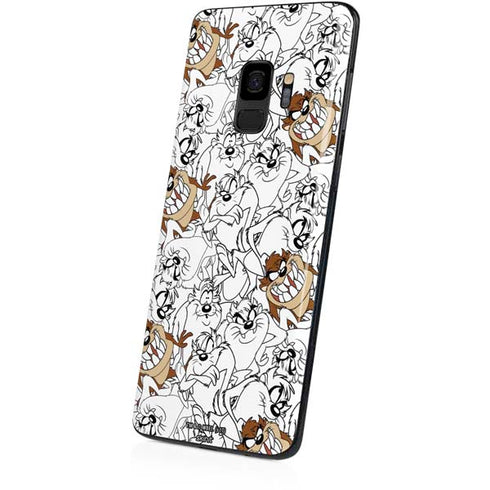 Looney Tunes Tasmanian Devil Super Sized Pattern Galaxy S9 Skin