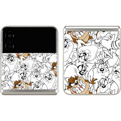 Looney Tunes Tasmanian Devil Super Sized Pattern Galaxy Z Flip3 5G Skin