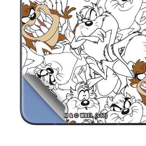 Looney Tunes Tasmanian Devil Super Sized Pattern Galaxy Z Fold5 5G Skin