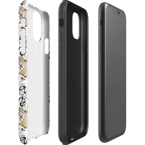 Looney Tunes Tasmanian Devil Super Sized Pattern iPhone 11 Impact Case