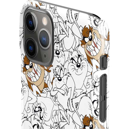 Looney Tunes Tasmanian Devil Super Sized Pattern iPhone 11 Pro Lite Case