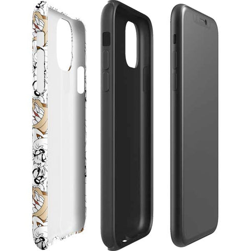 Looney Tunes Tasmanian Devil Super Sized Pattern iPhone 11 Pro Max Impact Case