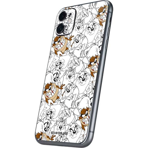 Looney Tunes Tasmanian Devil Super Sized Pattern iPhone 11 Skin