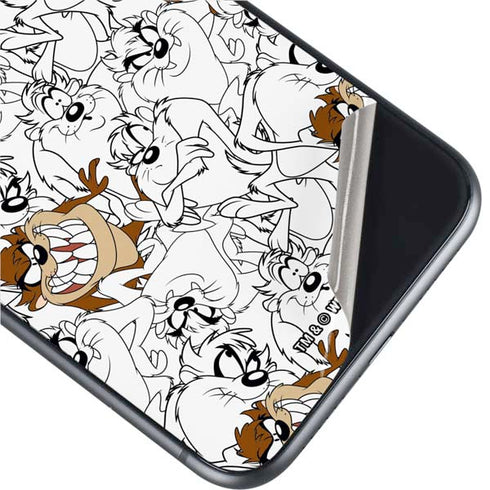 Looney Tunes Tasmanian Devil Super Sized Pattern iPhone 11 Skin
