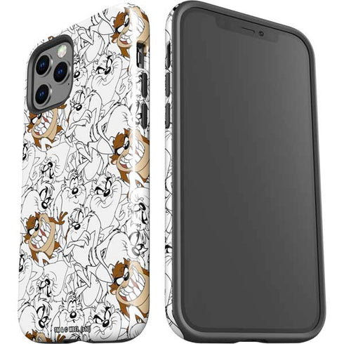 Looney Tunes Tasmanian Devil Super Sized Pattern iPhone 12 Pro Impact Case