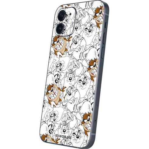 Looney Tunes Tasmanian Devil Super Sized Pattern iPhone 12 Skin