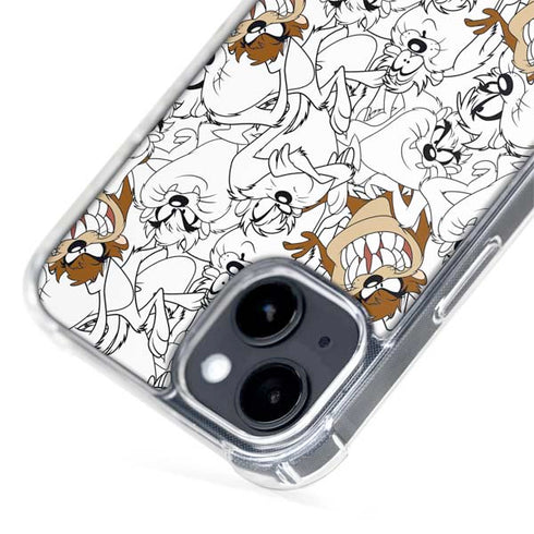 Looney Tunes Tasmanian Devil Super Sized Pattern iPhone 13 MagSafe Case