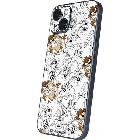 Looney Tunes Tasmanian Devil Super Sized Pattern iPhone 14 Skin