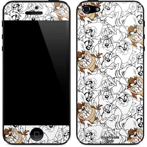 Looney Tunes Tasmanian Devil Super Sized Pattern iPhone 5/5s/5SE Skin