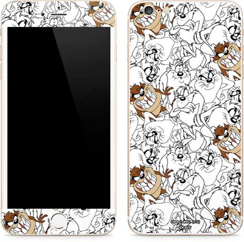 Looney Tunes Tasmanian Devil Super Sized Pattern iPhone 6/6s Plus Skin