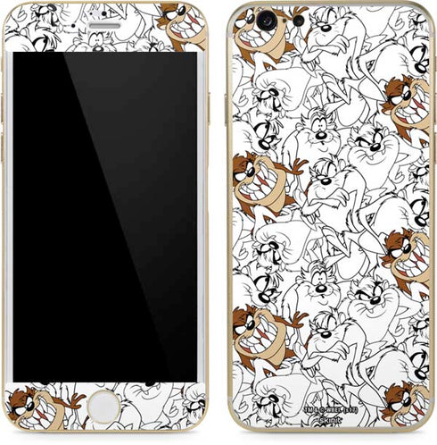 Looney Tunes Tasmanian Devil Super Sized Pattern iPhone 6/6s Skin
