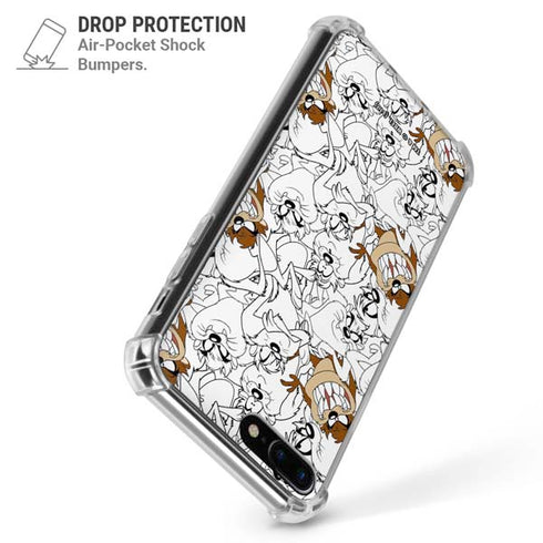 Looney Tunes Tasmanian Devil Super Sized Pattern iPhone 7/8 Plus Clear Case