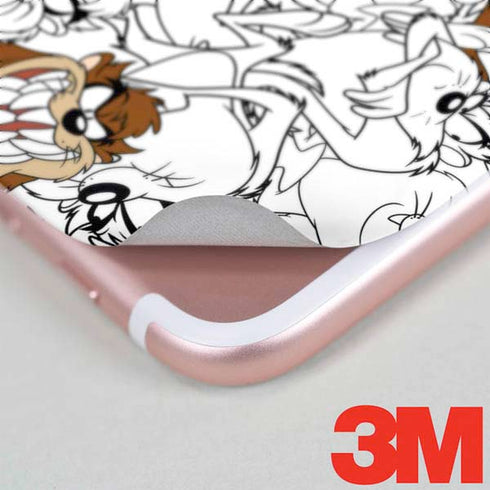 Looney Tunes Tasmanian Devil Super Sized Pattern iPhone 7 Skin