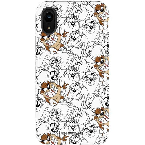 Looney Tunes Tasmanian Devil Super Sized Pattern iPhone XR Pro Case