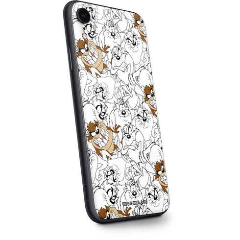 Looney Tunes Tasmanian Devil Super Sized Pattern iPhone XR Skin