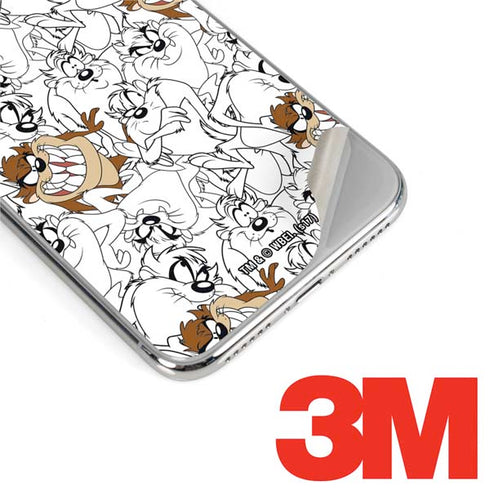 Looney Tunes Tasmanian Devil Super Sized Pattern iPhone XS Max Skin