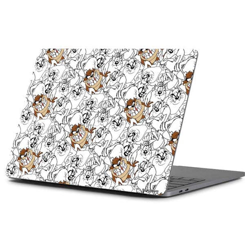 Looney Tunes Tasmanian Devil Super Sized Pattern Apple MacBook Pro 13-inch Skin
