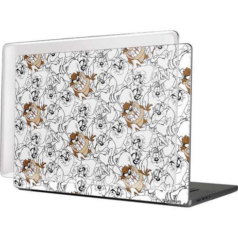 Looney Tunes Tasmanian Devil Super Sized Pattern MacBook Pro 16in (2021-25) Case plus Skin