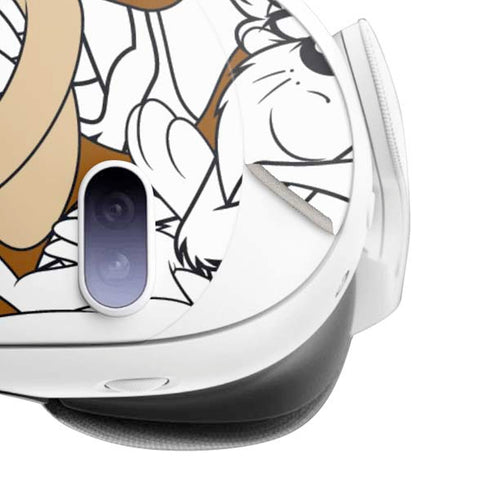 Looney Tunes Tasmanian Devil Super Sized Pattern Meta Quest 3 Skin