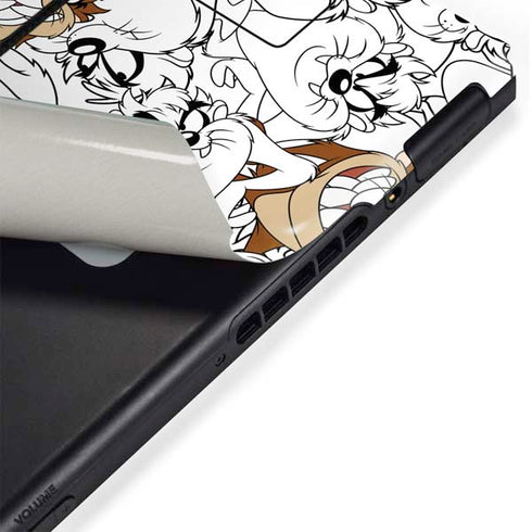 Looney Tunes Tasmanian Devil Super Sized Pattern Nintendo Switch Bundle Skin