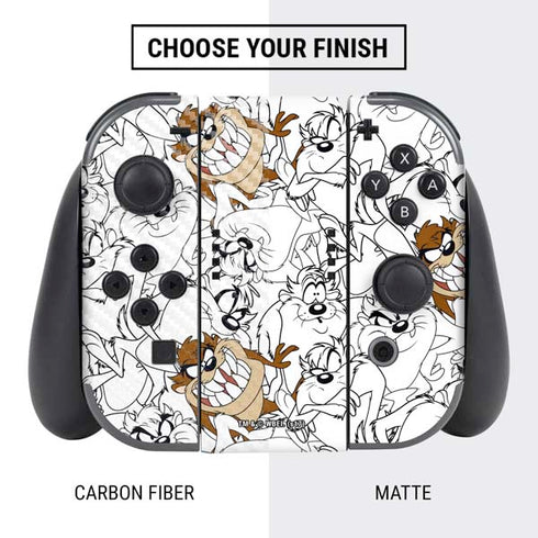 Looney Tunes Tasmanian Devil Super Sized Pattern Nintendo Switch Bundle Skin