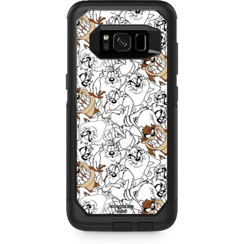 Looney Tunes Tasmanian Devil Super Sized Pattern Otterbox Commuter Galaxy Skin