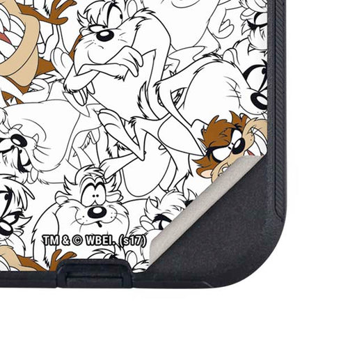 Looney Tunes Tasmanian Devil Super Sized Pattern Otterbox Defender iPhone Skin