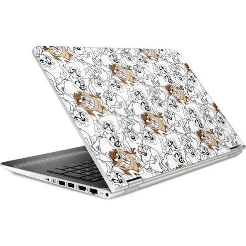 Looney Tunes Tasmanian Devil Super Sized Pattern HP Pavilion Skin