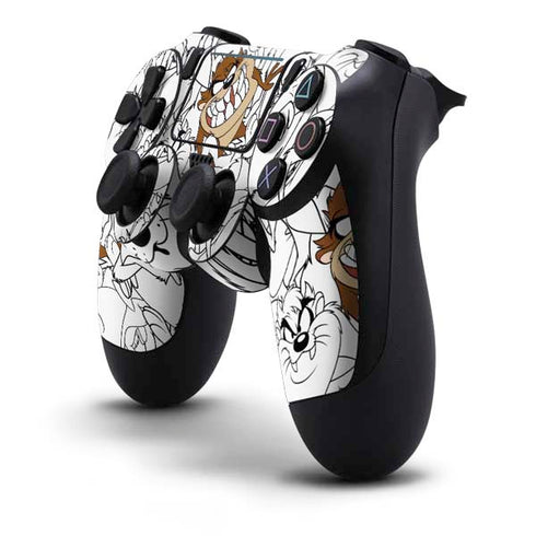 Looney Tunes Tasmanian Devil Super Sized Pattern PS4 Pro/Slim Controller Skin
