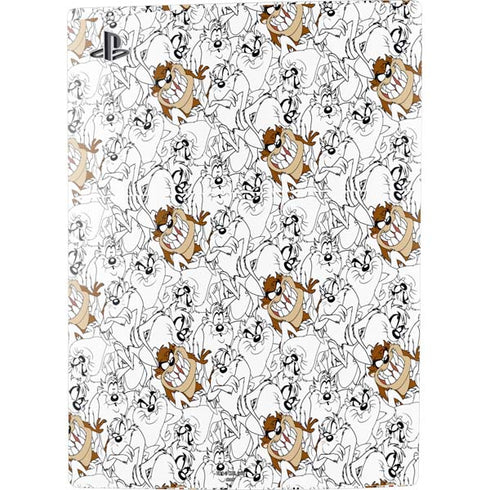 Looney Tunes Tasmanian Devil Super Sized Pattern PS5 Bundle Skin