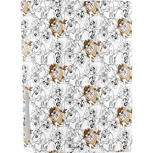 Looney Tunes Tasmanian Devil Super Sized Pattern PS5 Console Skin