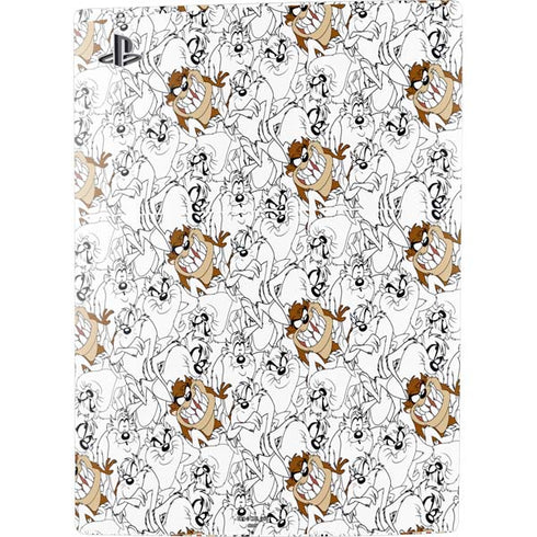 Looney Tunes Tasmanian Devil Super Sized Pattern PS5 Digital Edition Bundle Skin