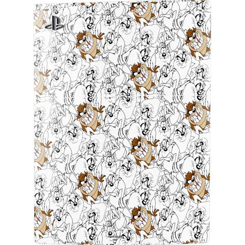 Looney Tunes Tasmanian Devil Super Sized Pattern PS5 Digital Edition Console Skin