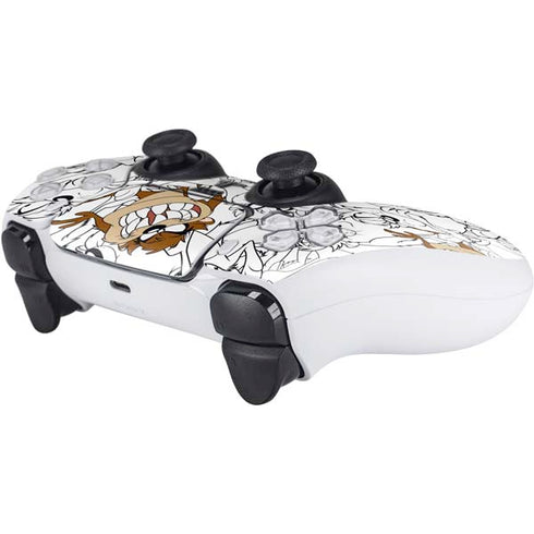 Looney Tunes Tasmanian Devil Super Sized Pattern PS5 Controller Skin