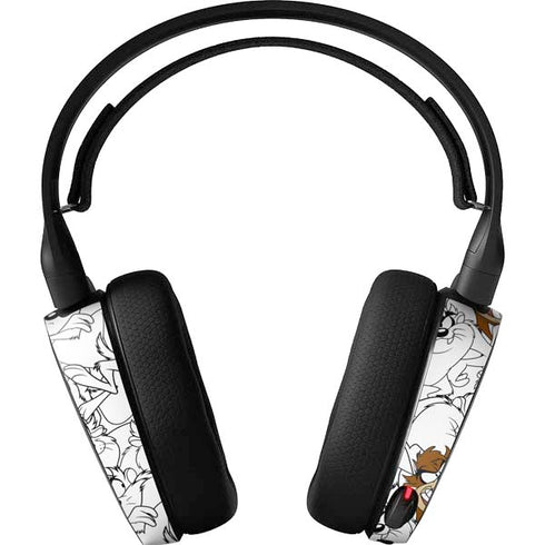 Looney Tunes Tasmanian Devil Super Sized Pattern SteelSeries Arctis 3 Skin