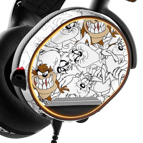 Looney Tunes Tasmanian Devil Super Sized Pattern SteelSeries Arctis 3 Skin