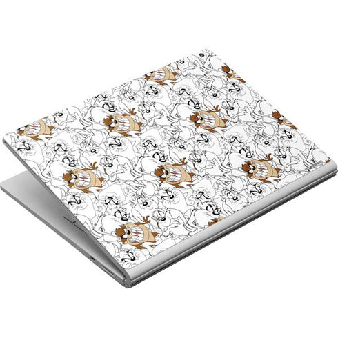 Looney Tunes Tasmanian Devil Super Sized Pattern Surface Book Skin