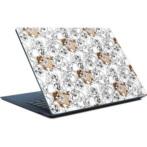 Looney Tunes Tasmanian Devil Super Sized Pattern Surface Laptop Skin