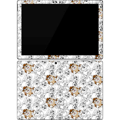 Looney Tunes Tasmanian Devil Super Sized Pattern Surface Pro 7 Skin