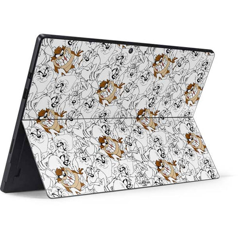 Looney Tunes Tasmanian Devil Super Sized Pattern Surface Pro 7 Skin