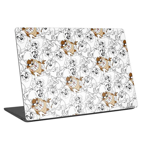 Looney Tunes Tasmanian Devil Super Sized Pattern Universal Laptop 12in (9.8 x 6.8in) Skin