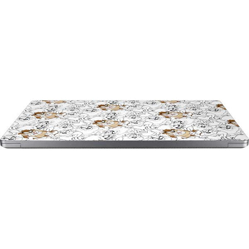 Looney Tunes Tasmanian Devil Super Sized Pattern Universal Laptop 12in (9.8 x 6.8in) Skin