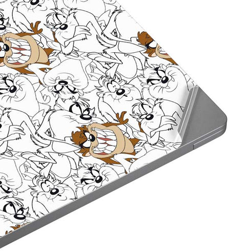 Looney Tunes Tasmanian Devil Super Sized Pattern Universal Laptop 12in (9.8 x 6.8in) Skin